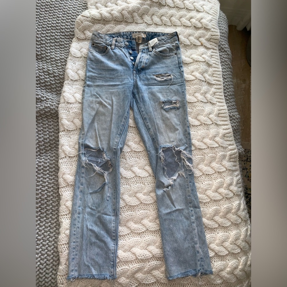 Straight leg jeans